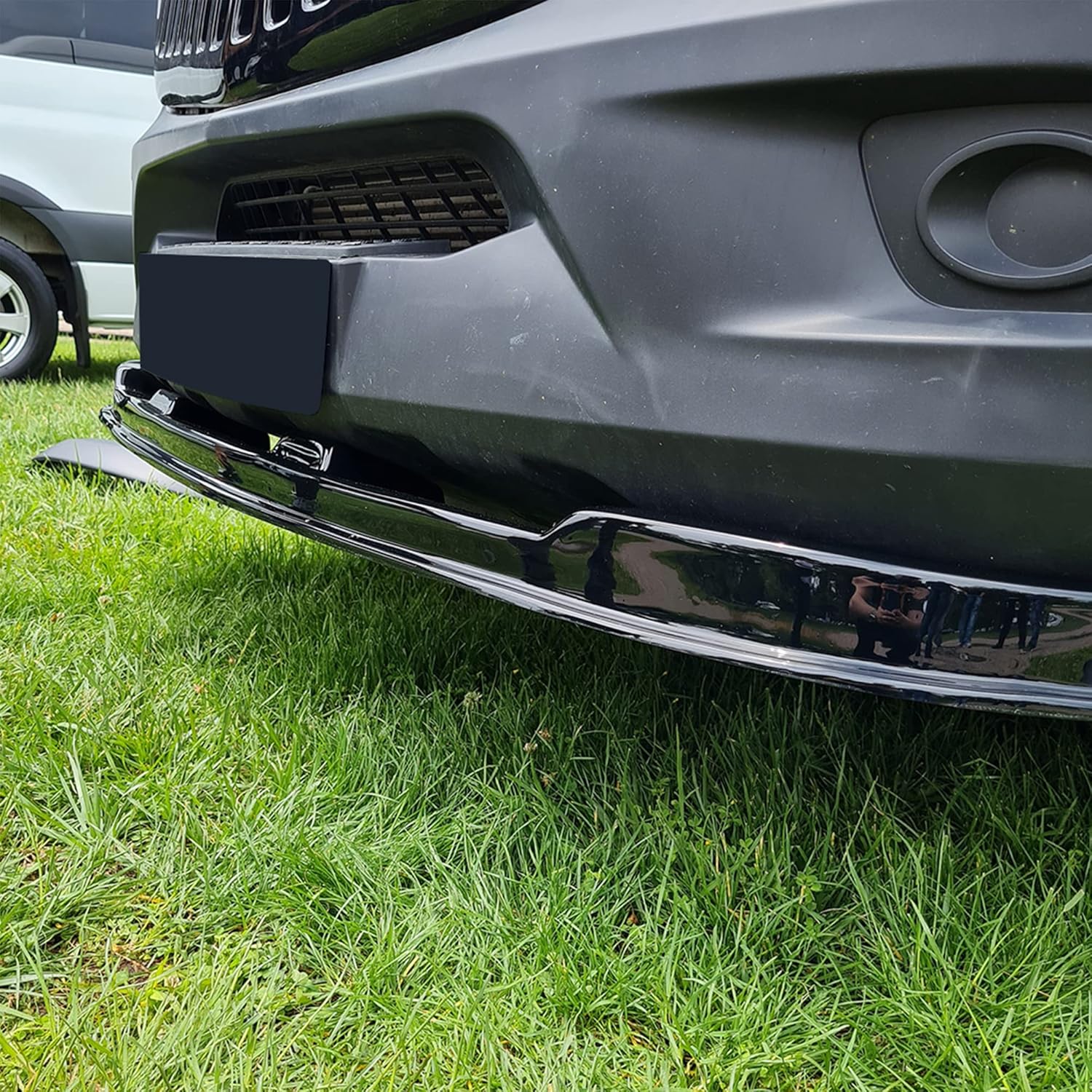 Front Splitter Compatible with Mercedes Sprinter W906 2014-2018 Gloss Black