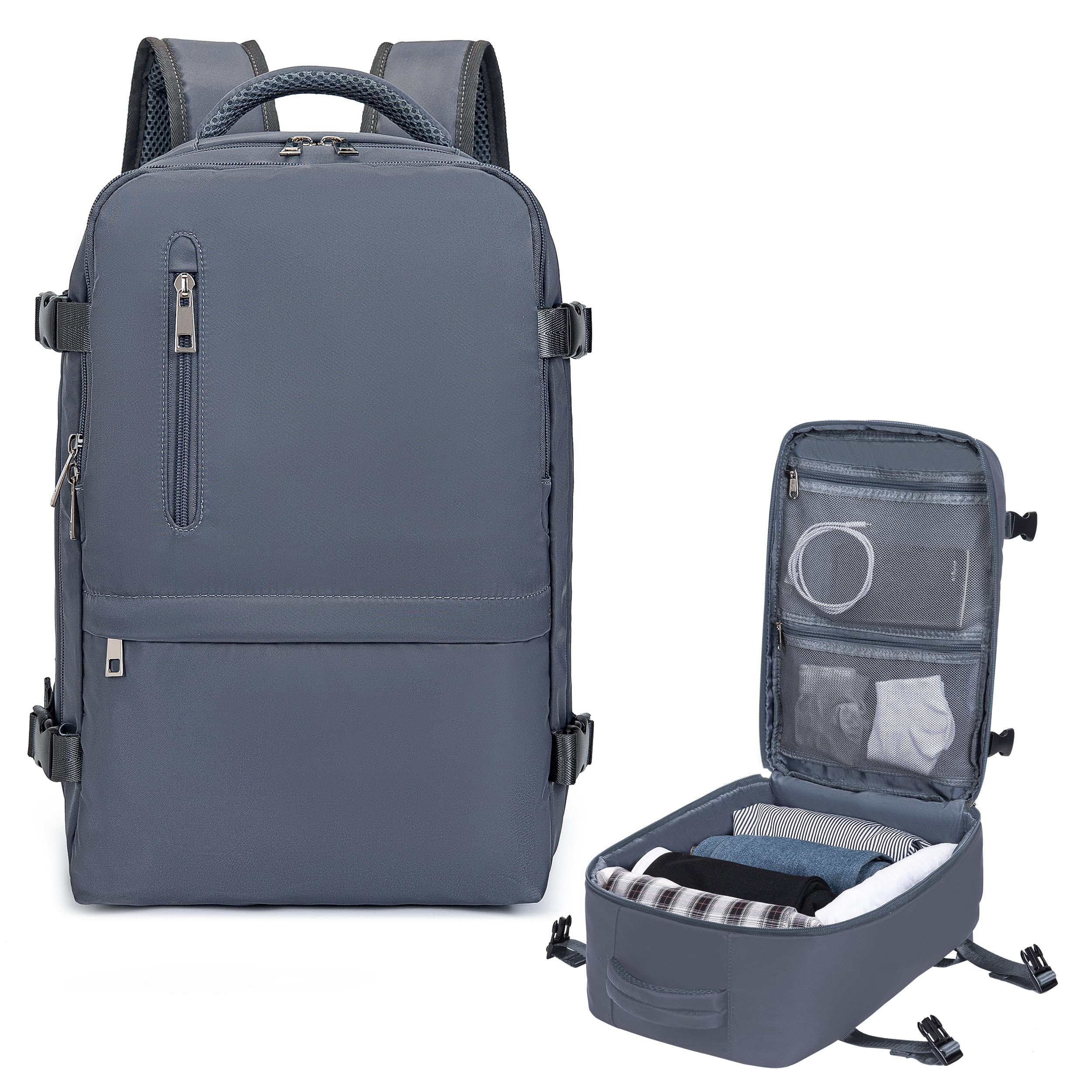 Cabin Bags 40x20x25 for Ryanair, Small Underseat Carry On Travel Backpack Casual Hand Luggage Flight Loptop Bags for Women Men Cabin Size Rucksack