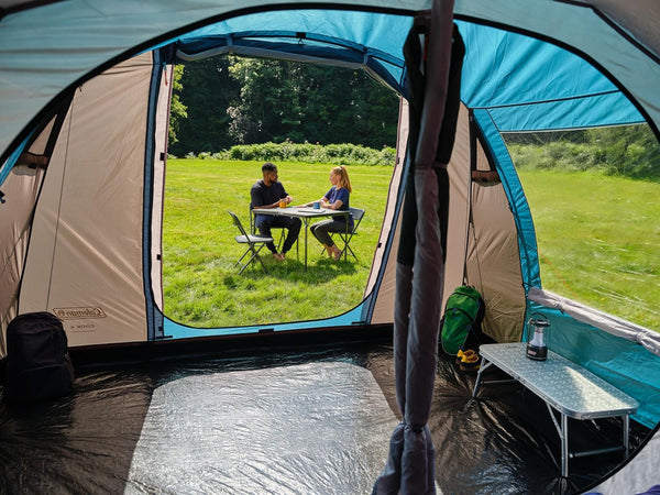 Coleman Cook 4 Family Tent | 4 Man Tunnel Tent with Separate Living And Sleeping Area | Easy To Pitch | 4 Person Camping Tent | 3000mm Waterproof | with Sewn-in Groundsheet