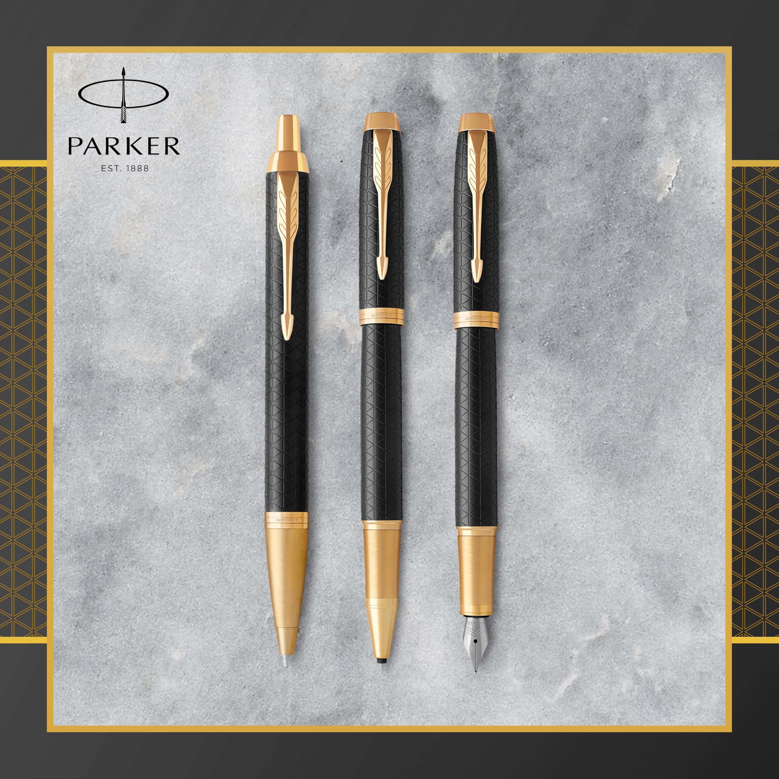 Parker IM Ballpoint Pen | Dark Espresso with Medium Point Blue Ink Refill | Gift Box