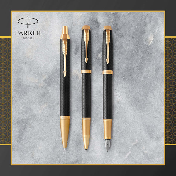 Parker IM Ballpoint Pen | Dark Espresso with Medium Point Blue Ink Refill | Gift Box