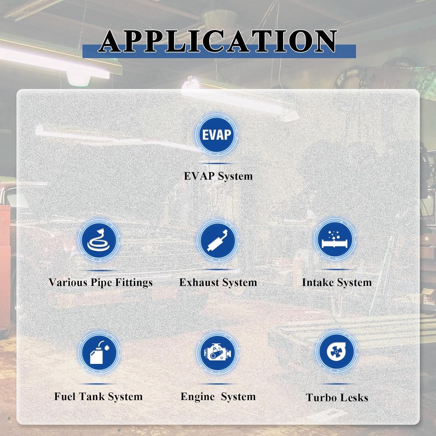 SOLARY Auto EVAP Smoke Machine with Pressure Indicator for Leak Detection - DC12V, Yellow