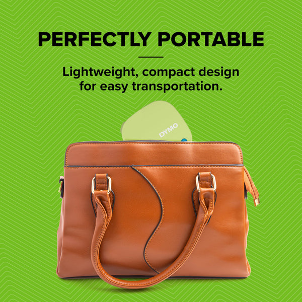 Dymo LetraTag 200B Bluetooth Label Maker | Compact Label Printer | Connects Through Bluetooth Wireless Technology to iOS and Android | Includes 1 White Paper Label Tape | Black