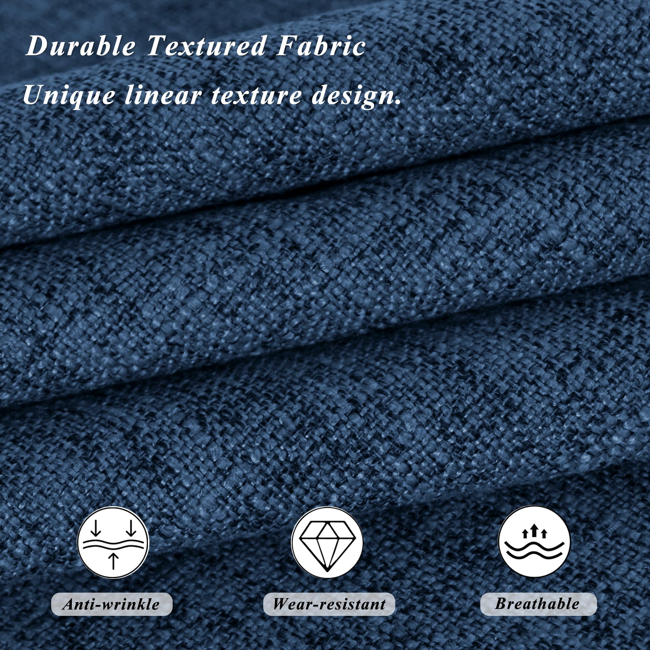 FlyGulls Non Slip Chair Cushions for Dining Chairs Set of 4 Kitchen Chair Cushions 18"x18"x3" Turfted Chair Pads Comfortable and Soft Seat Cushion