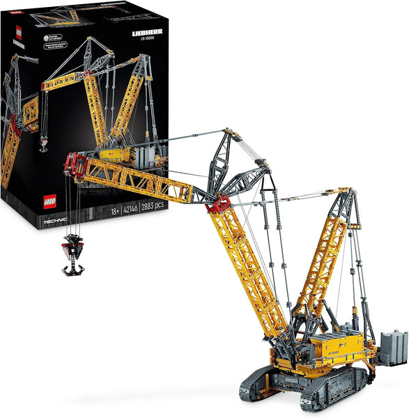 LEGO Technic Liebherr Crawler Crane LR 13000 Set, Build the Ultimate Remote Controlled Construction Vehicle with Control+ App, Winch System and Luffing Jib, Large Model for Adults, Men, Women 42146