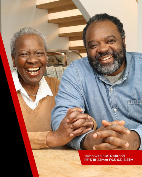 Canon EOS R100 - Compact Mirrorless Digital Camera - 24.1 MP, 4K Resolution - Dual Pixel CMOS AF, DIGIC 8 Processor - 6.5 FPS Continuous Shooting - Face & Eye Detection, Bluetooth, Wi-Fi, GPS