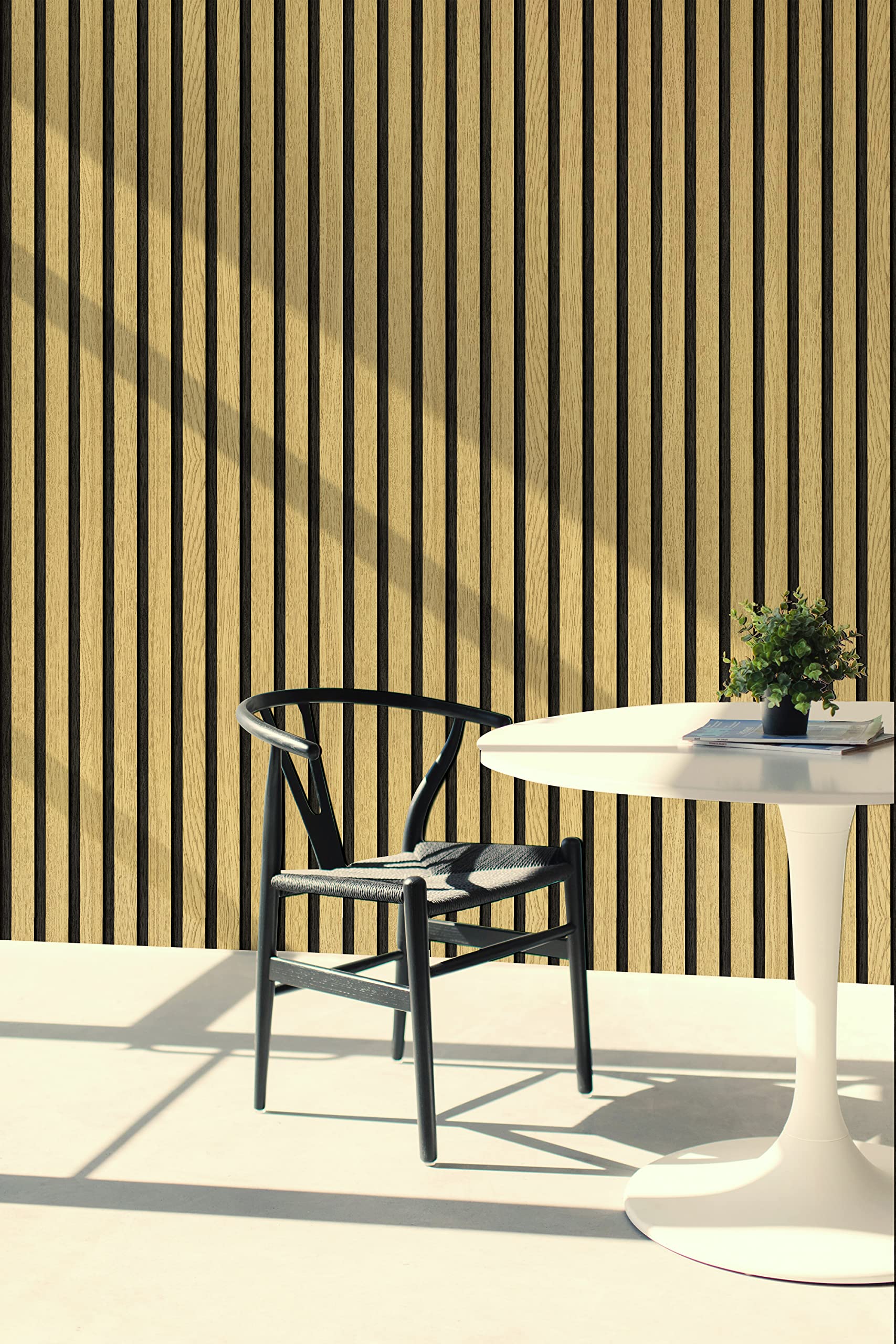 myforHD Self-Adhesive Wood Grating Wallpaper Wood Stripe Grain Natural Wooden Slats Wallpaper Peel and Stick Contact Paper PVC Vinyl Film Removable Waterproof