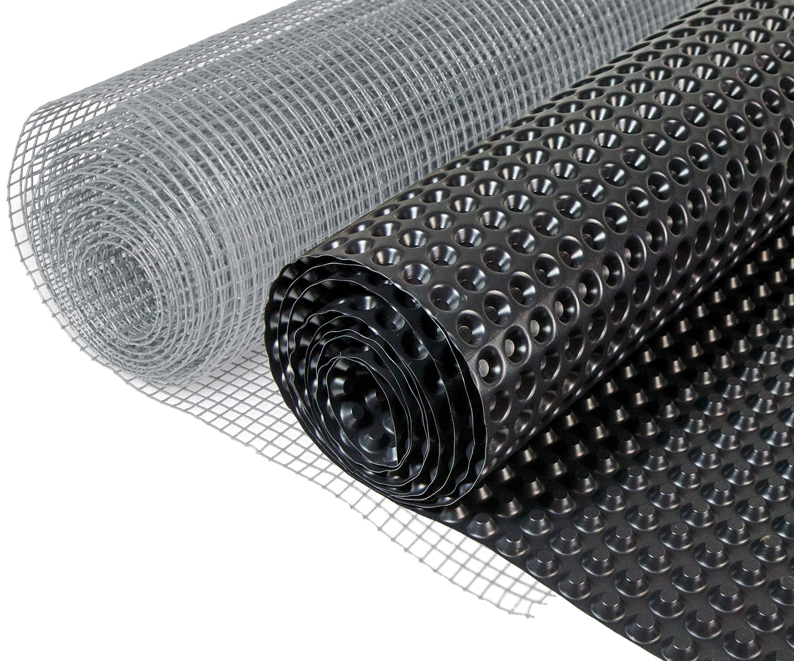 Windhager 96909 Mesh and Textured Film Economy Set, Base Wall, Aviary, Vole, Mole Barrier, Protective Grille for Raised Beds, Rabbit Wire, Wood