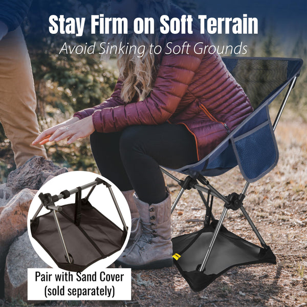 TREKOLOGY YIZI GO Camping Chair – Compact, Foldable, Lightweight 0.9 kg, 136 kg Capacity, Durable Aluminum, Quick Setup, Superior Support, Ideal for Backpacking, Beach, and Outdoor Adventures (Blue)