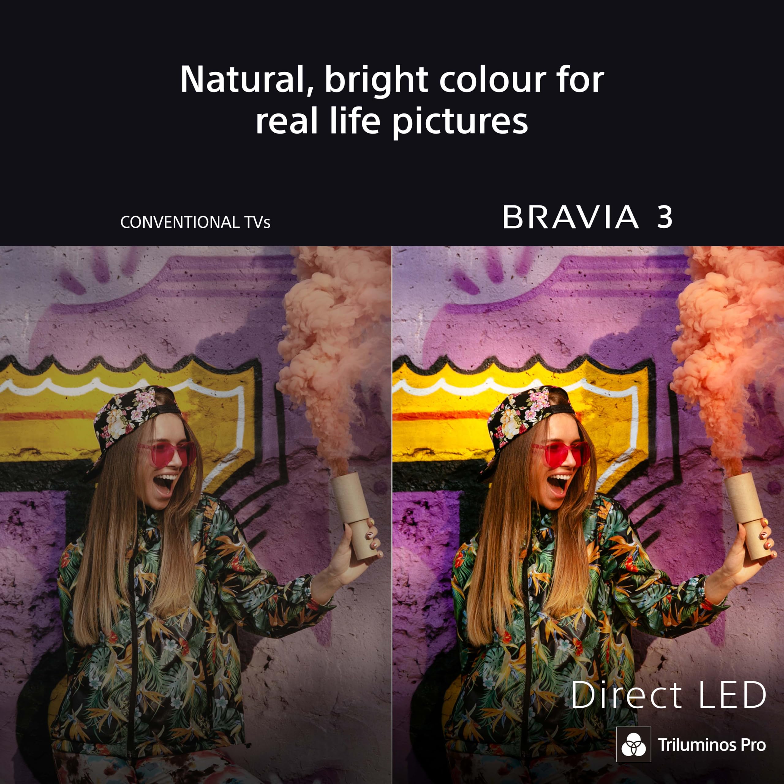 Sony BRAVIA, KD-65X75WL, 65 Inch, LED, Smart TV, 4K HDR, Google TV, ECO PACK, BRAVIA CORE, Narrow Bezel Design