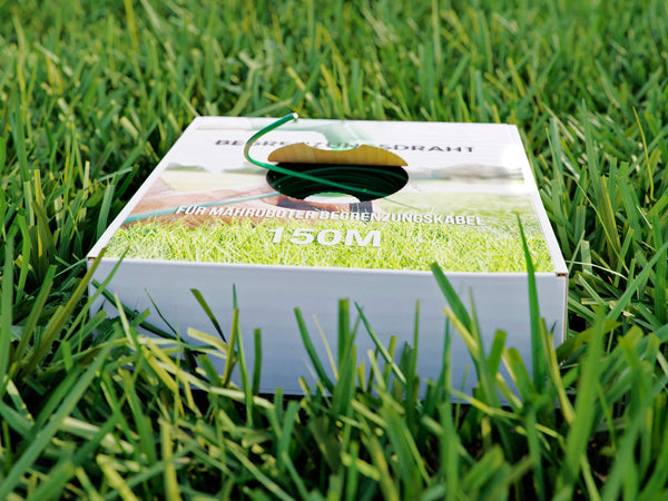 MOWHOUSE Robotic Lawnmower Boundary Cable Wire - Universal Perimeter Cables for Automatic Mower - DIY Garden Improvement Tools - Box with Roll Off Aid