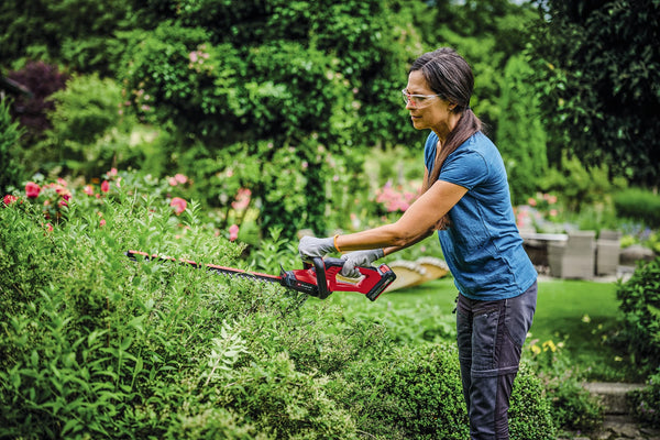 Einhell Power X-Change 18V Cordless Hedge Trimmer - 50cm (20 Inch) Cutting Length, Laser-Cut Diamond-Ground Steel Blades - GE-CH 18/50 Li Electric