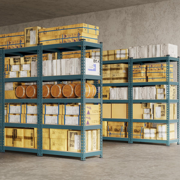 Yaheetech 5 Tier Garage Shelving Units, Heavy Duty Racking shelves, 150KG Per Shelf/750KG Capacity, 70cmx30cmx150cm（LxWxH,Dark Gray