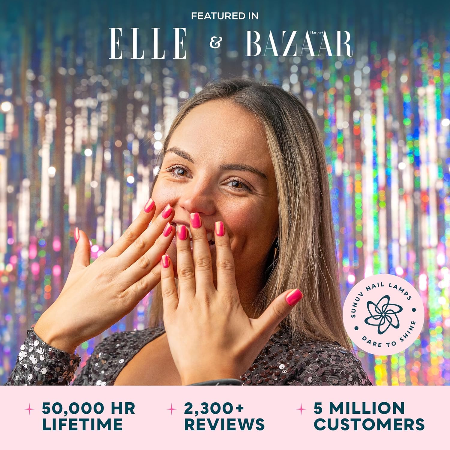 SUNUV Led Nail Lamp,Professional Nail Dryer for Gel Polish Curing Light Machine, with Automatic Sensor and LCD Display for Home and Nail Salon