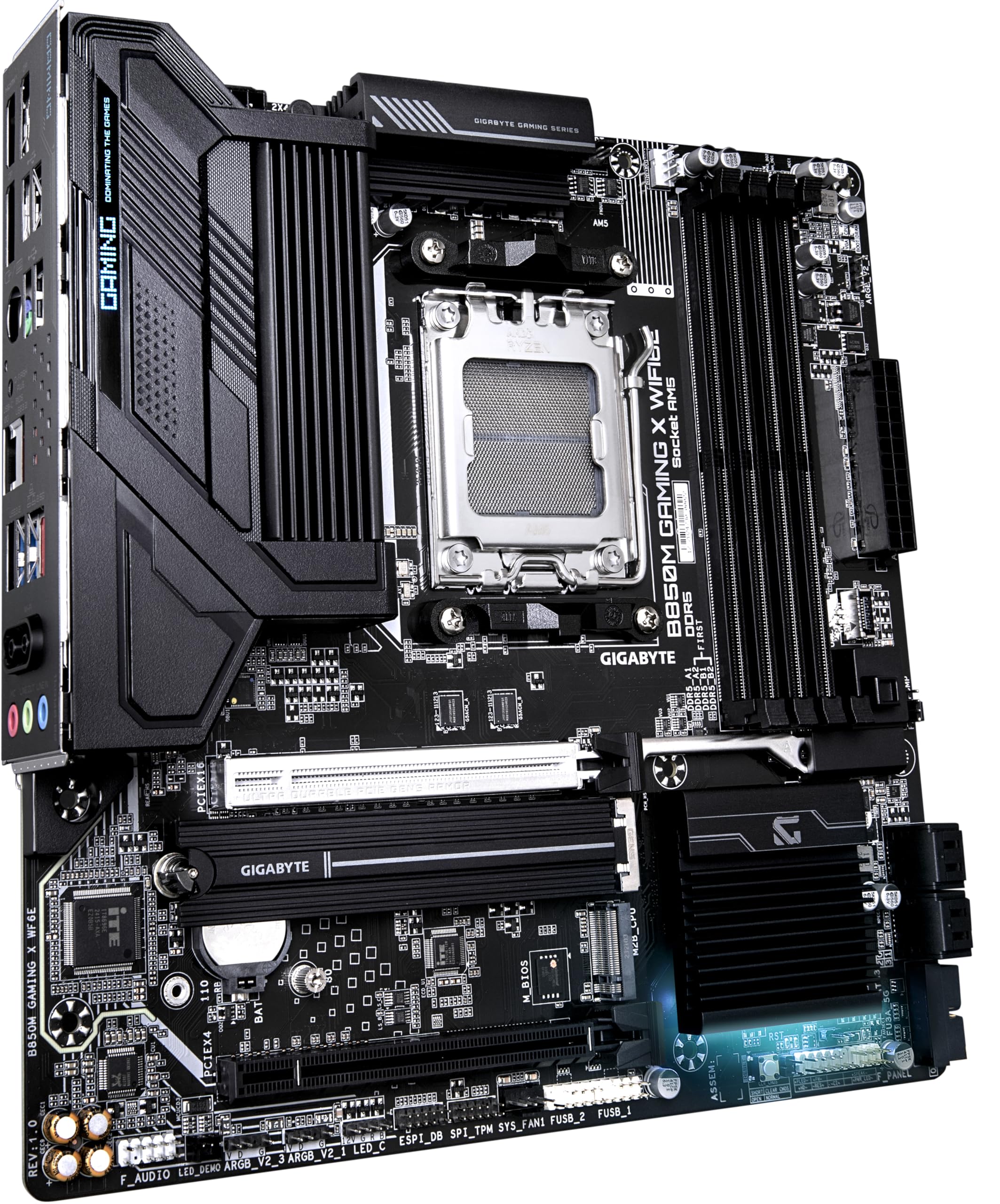 GIGABYTE B850 AORUS ELITE WIFI7 Motherboard - AMD Ryzen 9000 Series CPUs, 14+2+2 Phases Digital VRM, up to 8200MHz DDR5 (OC), 1xPCIe 5.0 + 2xPCIe 4.0 M.2, 2.5 LAN, WIFI 7, USB 3.2 Gen 2x2