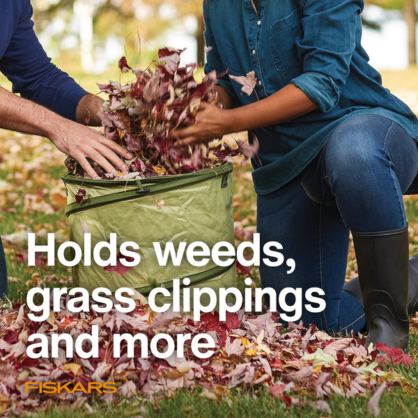 Fiskars 30 Gallon HardShell Bottom Kangaroo Garden Bag