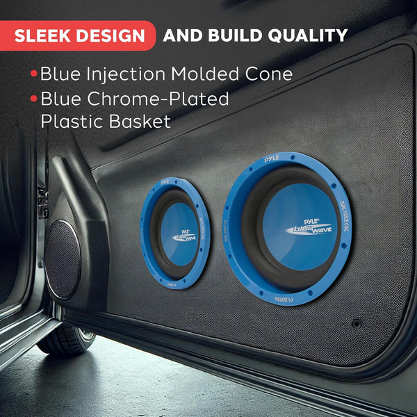 Pyle PLBW84 600W 8-Inch Blue Wave High Power Subwoofer
