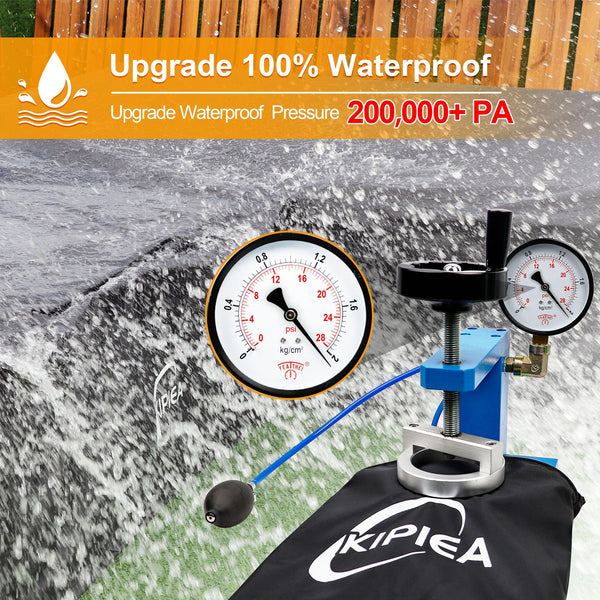 Kipiea V Shaped Garden Furniture Covers Waterproof, 420D Heavy Duty Oxford Fabric Outdoor Rattan Corner Sofa Covers with Windproof, Garden Sofa Cover,