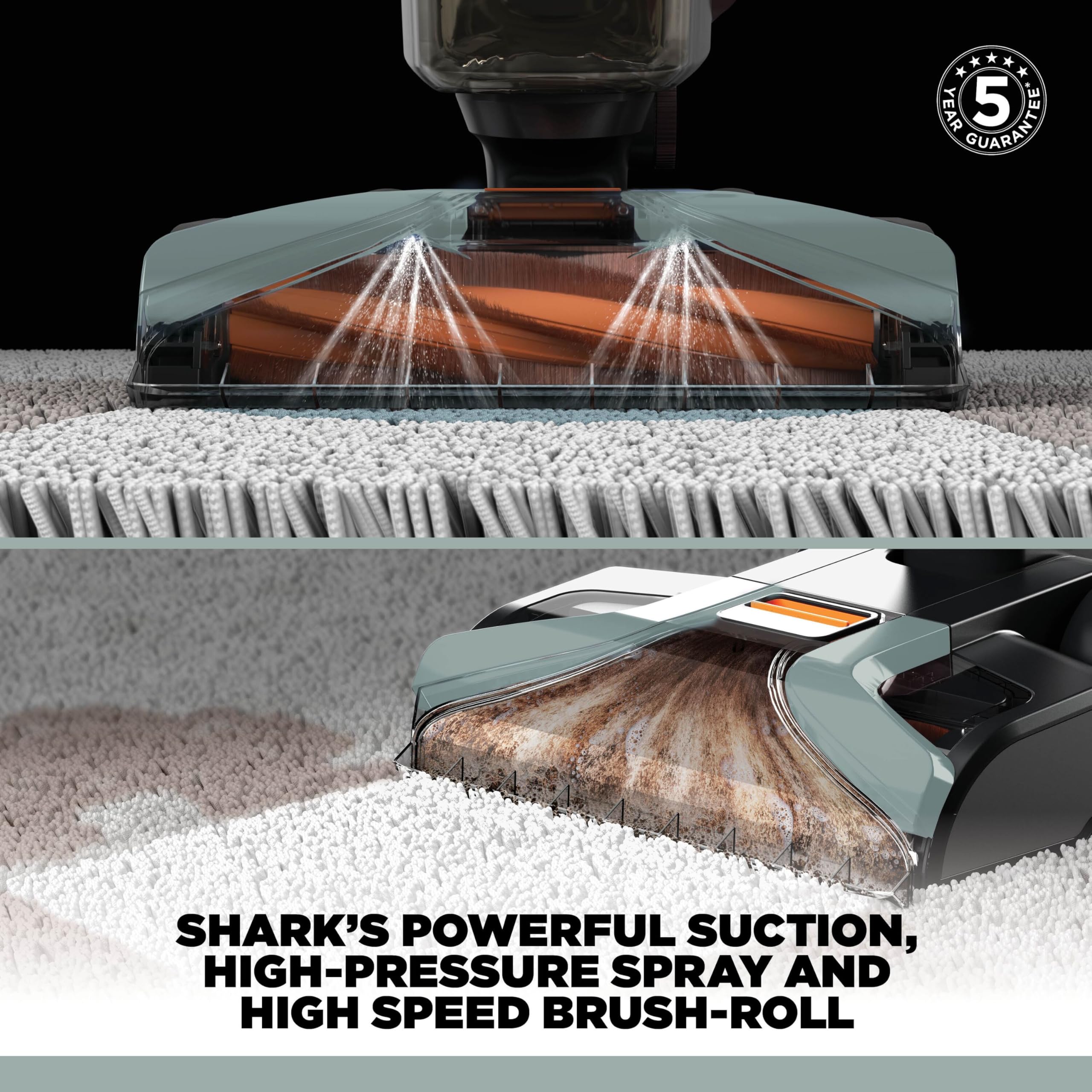 Shark CarpetXpert HairPro Pet Carpet Cleaner with Anti-Clog, Anti-Clump, Anti-Tangle, Removes Stains & Odours from Carpets & Rugs, Includes Deep Clean Pet Formula, 1000W, EX220UK
