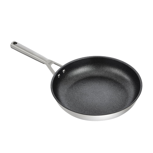 Ninja ZEROSTICK 5-Piece Pan Set, Long Lasting Non Stick,16cm, 18cm & 20cm Saucepans with oven-safe glass lids, 16cm Milk Pan, 24cm Frying Pan, Stainless Steel Cookware C6500UK