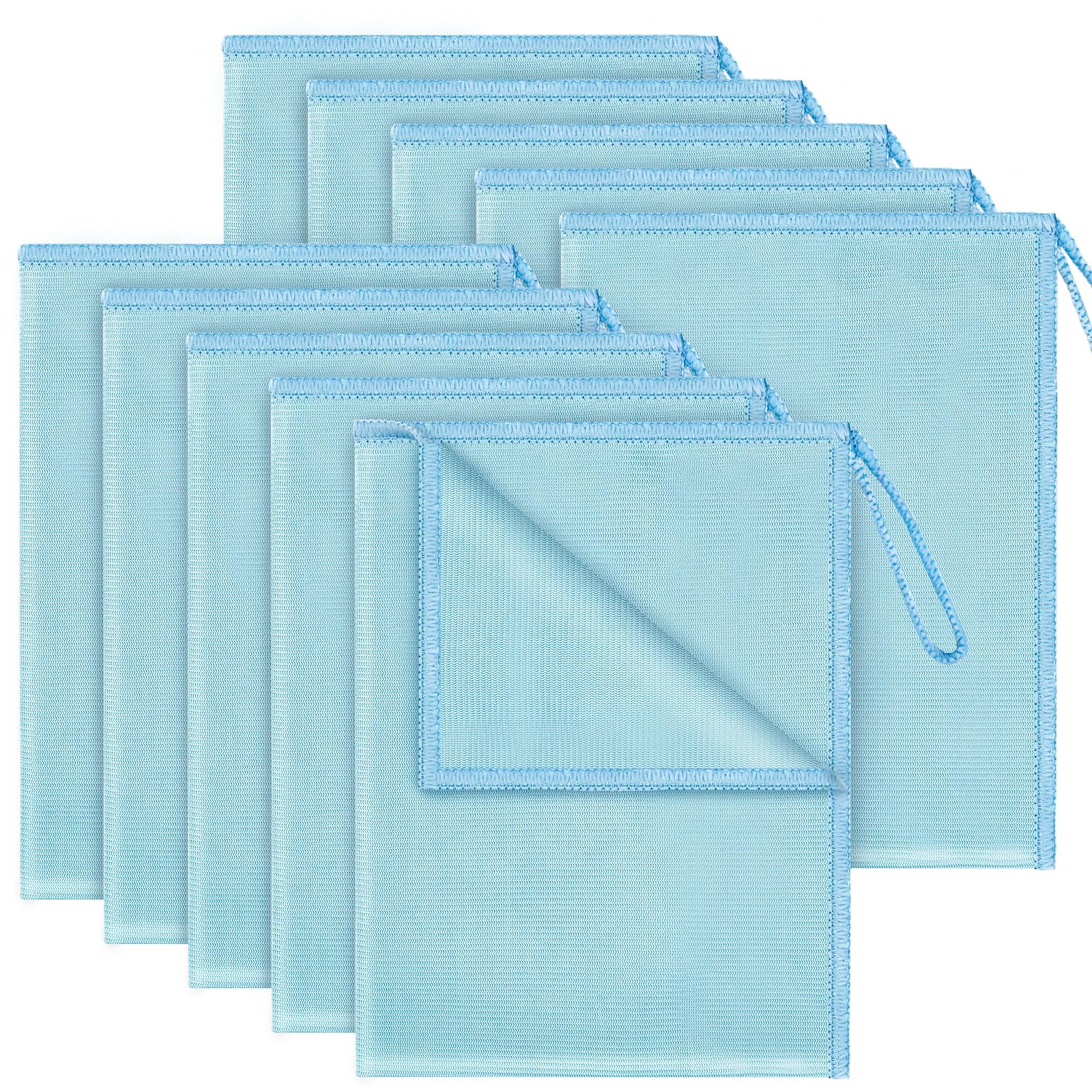 Ancable Glass Polishing Cloths 10Pcs, Ultra Fine Microfiber Cloths for Glass Microfiber Polishing Cloth Dusters for Windows Mirror Car Windscreen
