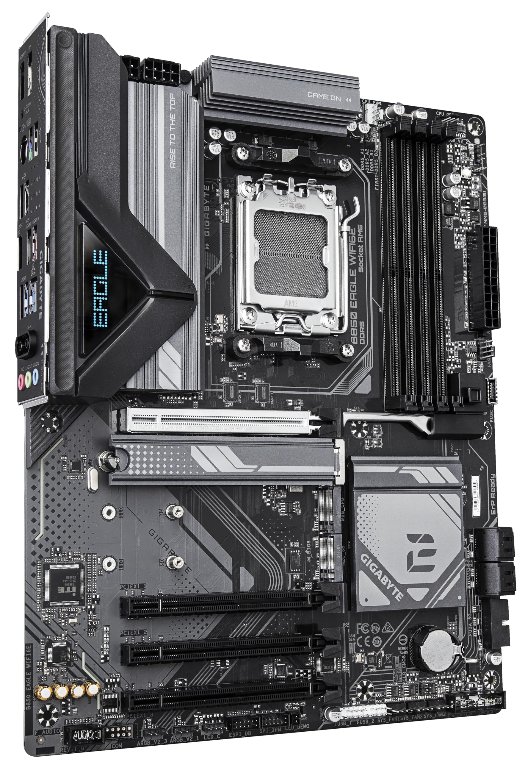 GIGABYTE B850 AORUS ELITE WIFI7 Motherboard - AMD Ryzen 9000 Series CPUs, 14+2+2 Phases Digital VRM, up to 8200MHz DDR5 (OC), 1xPCIe 5.0 + 2xPCIe 4.0 M.2, 2.5 LAN, WIFI 7, USB 3.2 Gen 2x2