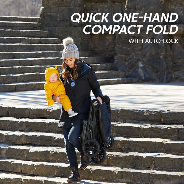 Baby Jogger City Mini GT2 All-Terrain Pushchair | Lightweight, Foldable Stroller | Opulent Black