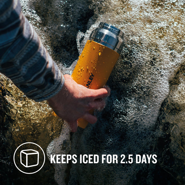 STANLEY Quick Flip Stainless Steel Water Bottle 0.47L - Keeps Cold For 7 Hours - Leakproof - BPA-Free Thermal Flask - Dishwasher Safe - Cup Holder Compatible