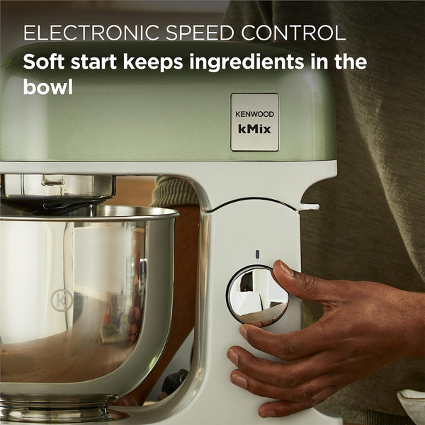 Kenwood kMix Editions KMX760API Kitchen Machine, 5 l Stainless Steel Bowl, Safe-Use Safety System, Metal Casing, 1000 Watts, incl. 3-Piece Patisserie Set and Splash Guard, Apricot Pink