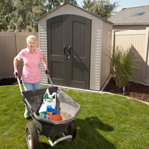 Lifetime 60282 Outdoor Storage Shed, 7 x 12 ft.
