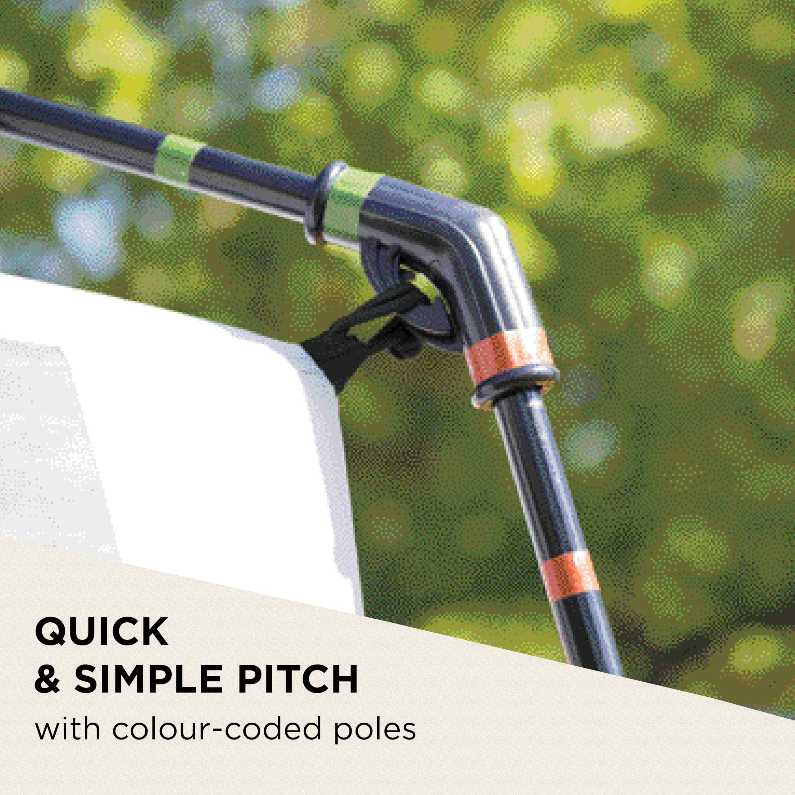 Coleman Tent Octagon, 6 Man Festival Dome Tent, 6 Person Family Camping Tent with 360° Panoramic View, Stable Steel Pole Construction, Sewn-in Groundsheet, 100 Percent Waterproof