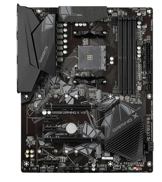Gigabyte B550 AORUS ELITE V2 Motherboard - Supports AMD Ryzen 5000 Series AM4 CPUs, 12+2 Phases Digital Twin Power Design, up to 4733MHz DDR4 (OC), 2xPCIe 3.0 M.2, 2.5GbE LAN, USB 3.2 Gen1
