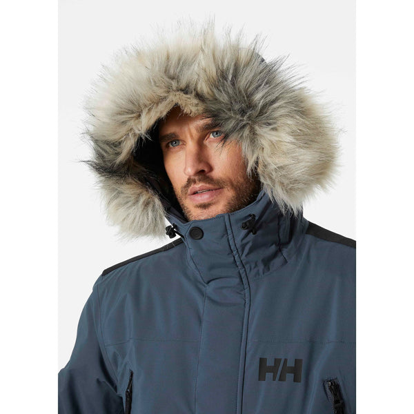 Helly Hansen Men's Reine Parka – Waterproof Insulated Parka with Adjustable Hood and Reflective Details