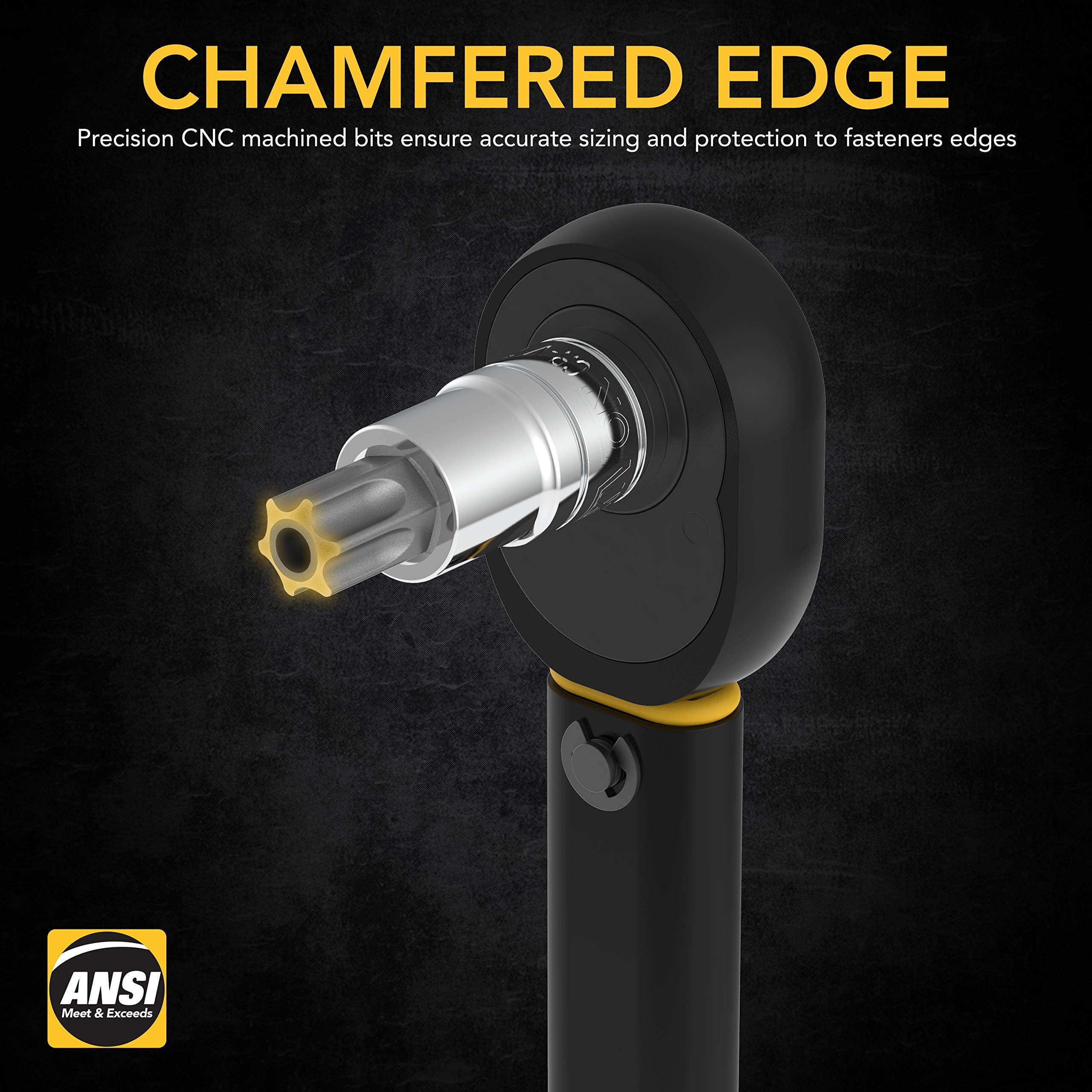 LEXIVON Master Wrench Key Set, 35-Piece Long Arm Ball End Hex Keys | 3-Pack Metric/SAE & Star, Industrial Grade S2 Alloy Steel (LX-131)