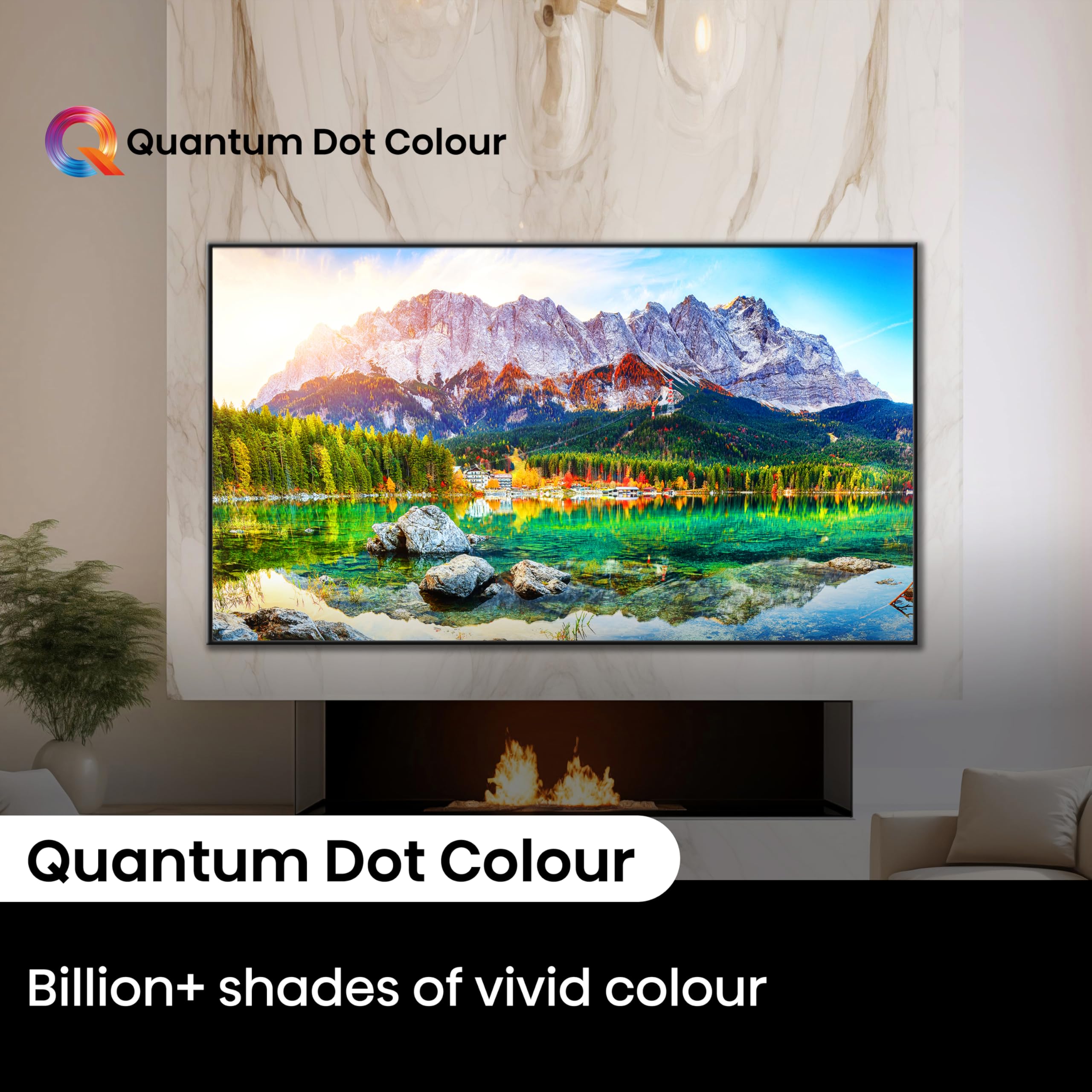 Hisense 55 Inch 4K QLED Smart TV 55E77NQTUK - Quantum Dot Colour, 4K AI Processor, Dolby Vision Atmos, Smooth Motion, Sports Mode, Vidaa OS with Freely, Youtube, Netflix and Disney+ (2024 Model)