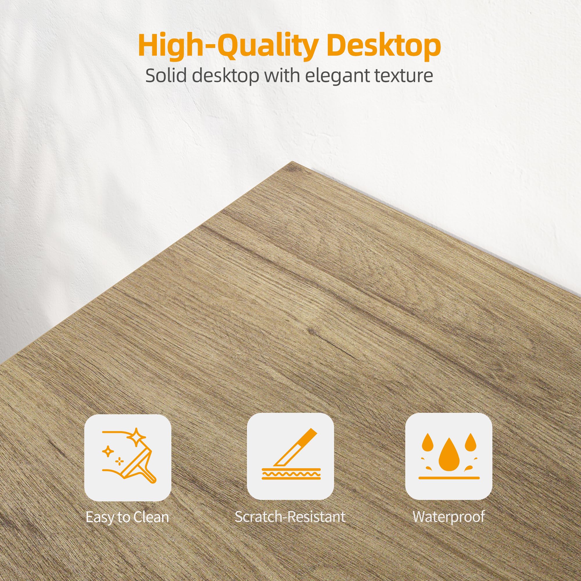 BEXEVUE L Shaped Gaming Desk, 100x70 cm Computer Desk with Storage Bag, Office Desk Small Writing Table with Large Reversible Storage Shelves, Workstation for Study Play Work Home Office, Black