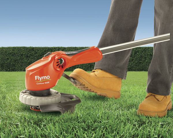 Flymo Contour 500E Electric Grass Trimmer and Edger, 500 W, Cutting Width 25 cm, Orange