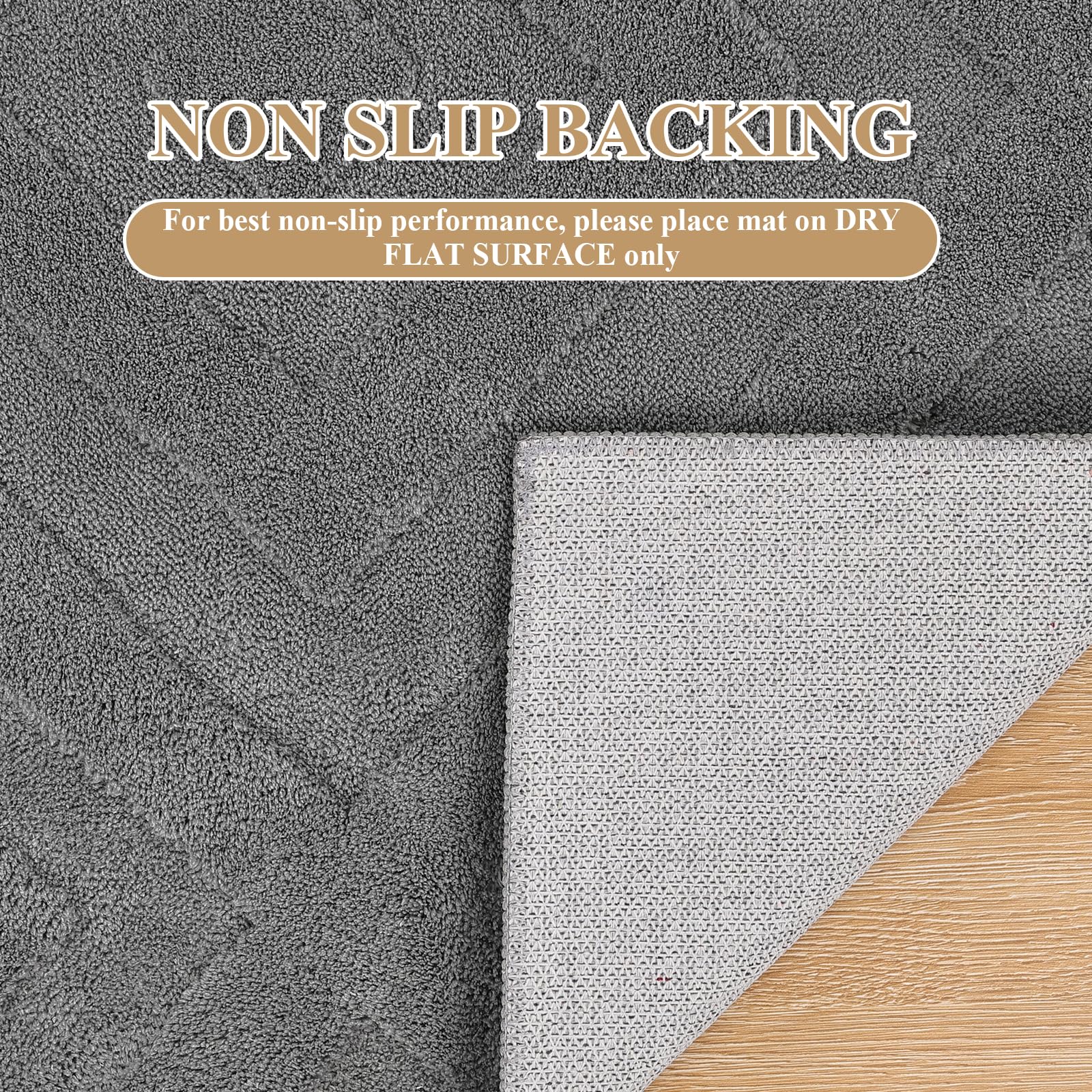 Enyhom Washable Area Rug, Large Soft Geometric Rugs for Bedroom Modern Design Rugs Living Room Non Slip Carpet Stain Resistant Mat for Kitchen Dining