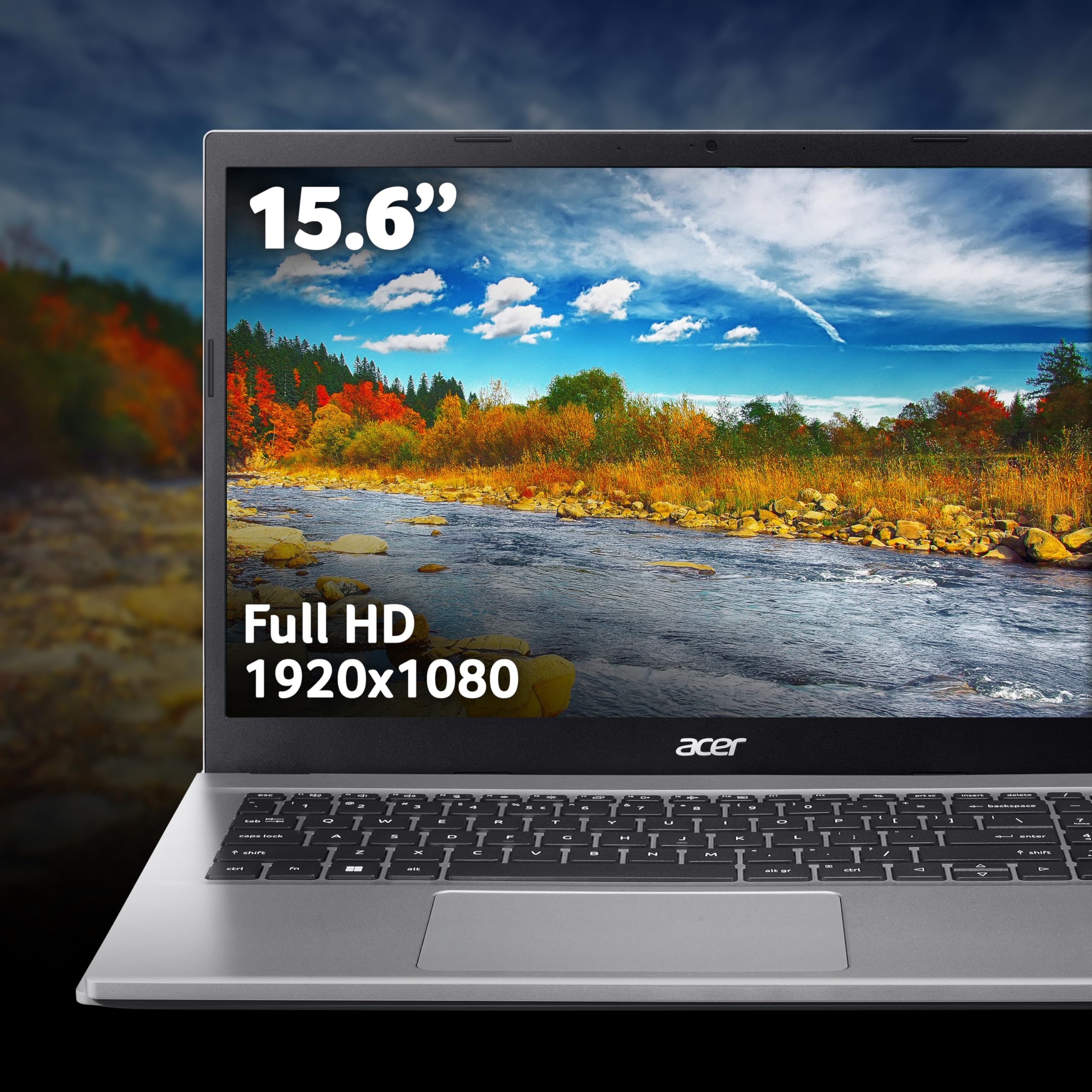 Acer Aspire Go 15 AG15-42P Laptop - AMD Ryzen 7 5825U, 16GB, 1TB SSD, Integrated Graphics, 15.6 Inch Full HD, Windows 11, Silver