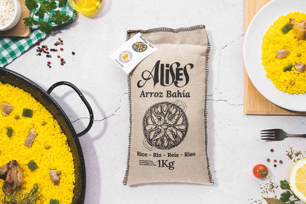 Alises - Enamelled Carbon Steel Induction Pan (Naturally Non-Stick) Paella Pan Induction Hob 34 cm - Paella Pan Induction 34 cm