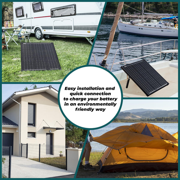 Technaxx 21W Solar Charger with USB for Phone, Powerbank, Tablet, etc. - Perfect for Traveling, Camping and Outdoor - Solar Panel Charging Case TX-207