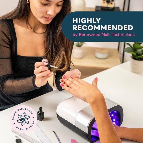 SUNUV Led Nail Lamp,Professional Nail Dryer for Gel Polish Curing Light Machine, with Automatic Sensor and LCD Display for Home and Nail Salon