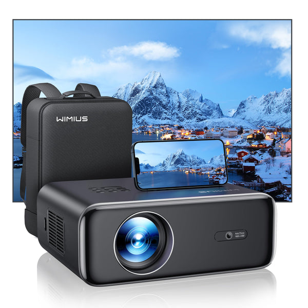 【Auto Focus & Keystone】Projector, 32000 Lumen WiFi 6 Bluetooth Full HD 1080P Portable Projector Supported 4K,4D/4P Keystone 50% Zoom 300" Display Home Cinema Projectors for Smartphone/TV Stick/PPT/PS5