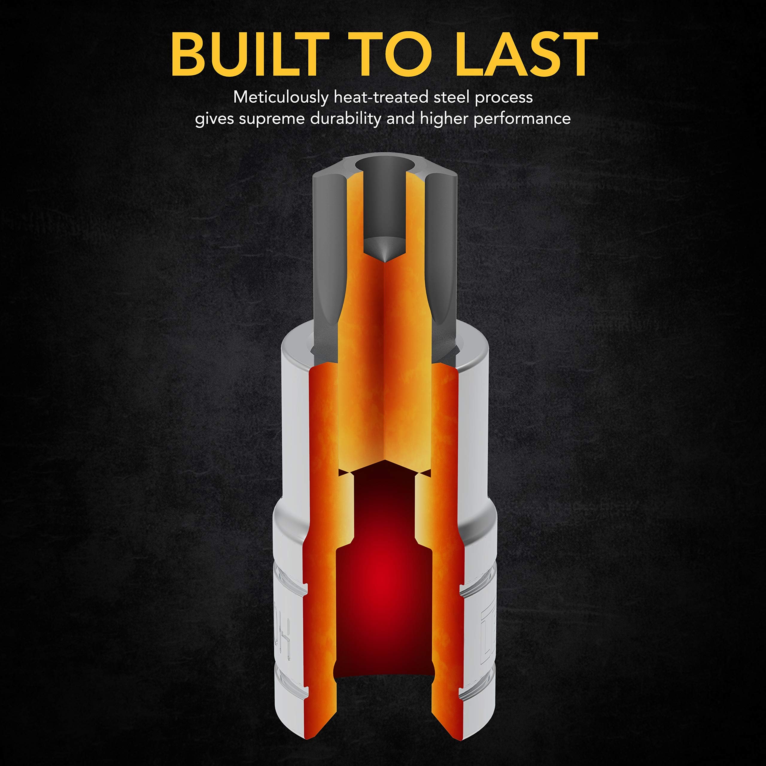 LEXIVON Master Wrench Key Set, 35-Piece Long Arm Ball End Hex Keys | 3-Pack Metric/SAE & Star, Industrial Grade S2 Alloy Steel (LX-131)