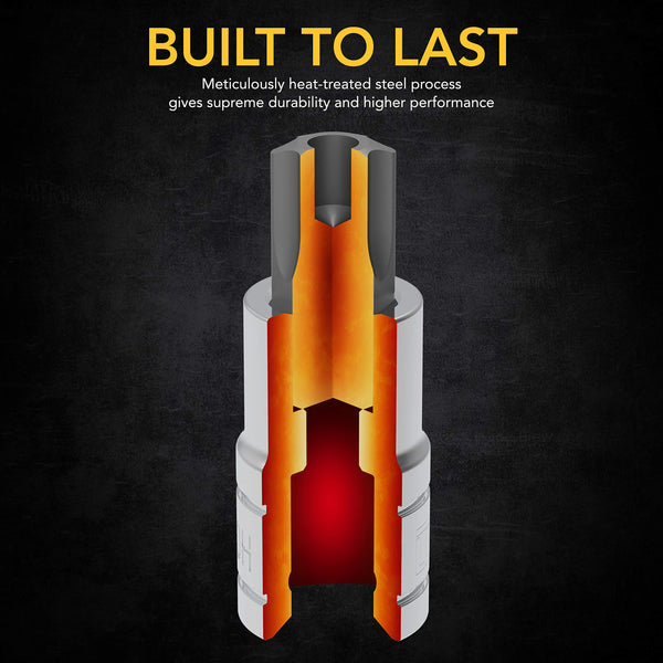 LEXIVON Master Wrench Key Set, 35-Piece Long Arm Ball End Hex Keys | 3-Pack Metric/SAE & Star, Industrial Grade S2 Alloy Steel (LX-131)