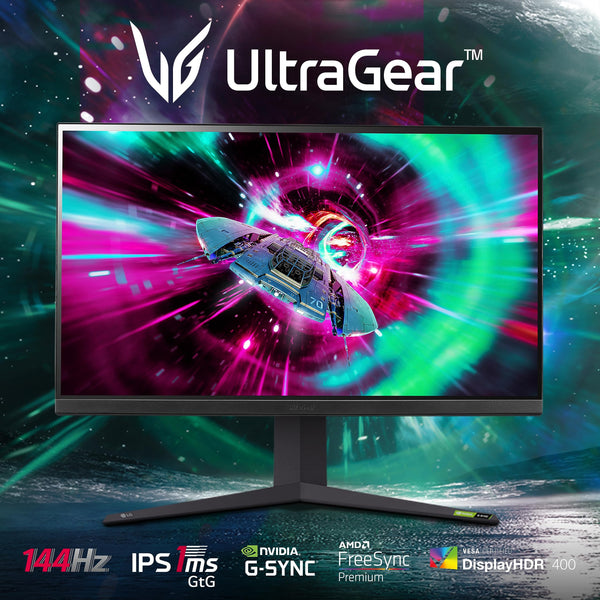 LG UltraGear G8 Gaming Monitor 27G850A – 4K UHD Nano IPS 27 inch, Dual-Mode 240Hz / 480Hz, 1ms (GtG), AMD FreeSync Premium Pro, DisplayHDR 600, DP 2.1, HDMI 2.1, Black