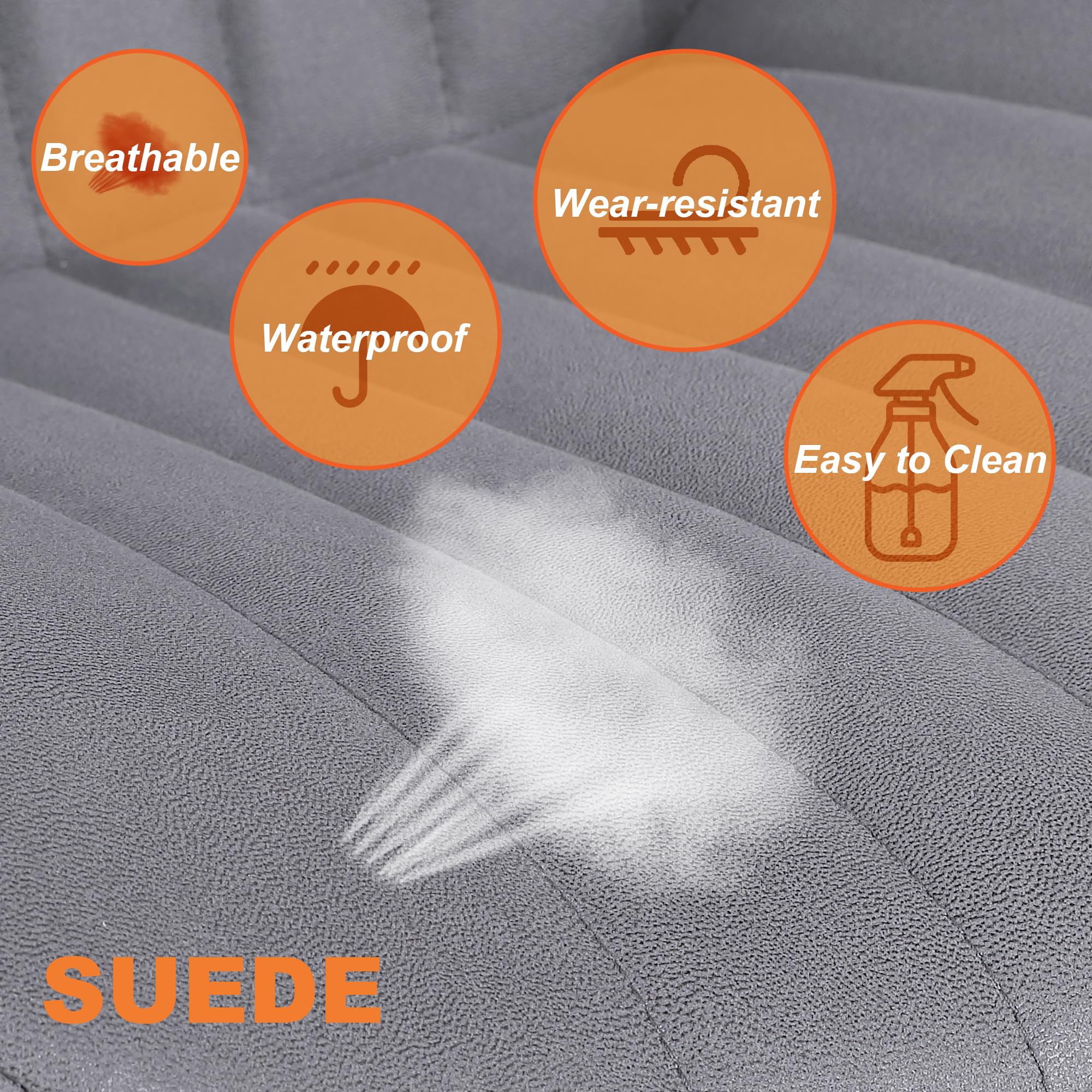 Youhauchair Bar Stools Set of 2, Swivel Counter Height Barstools with Back, Adjustable PU Leather Bar Chairs, Modern Armless Kitchen Island Stool, Black