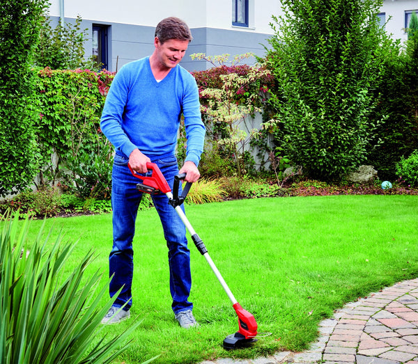 Einhell Power X-Change 18/24 Cordless Strimmer - 18V Lightweight Battery Grass Trimmer With 20 x Blades, 24cm Cutting Width - GC-CT 18/24 Li Solo