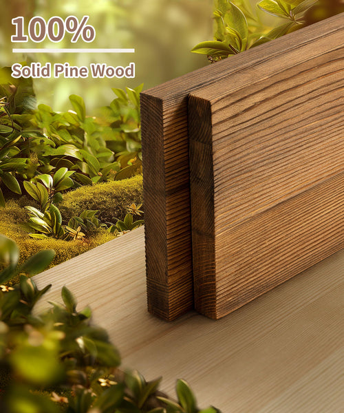 Gronda Rustic Floating Shelves, Dark Wood Wall Mounted Shelf Storage 60CM Natural Shelf Rustic Farmhouse Display for Bedroom Living Room Bathroom