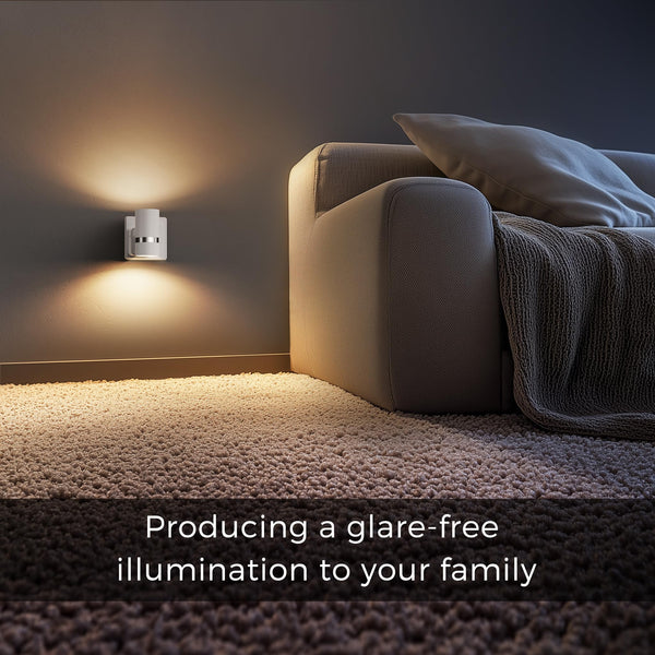 LOHAS-LED Night Light Plug in Wall, 1 Pack, Dimmable Nightlight, Dusk to Dawn Sensor, Brightness Adjustable 0-100LM, 3000K Warm White, Plug-in Modern Night Light for Hallway Bedroom Stair Bathroom